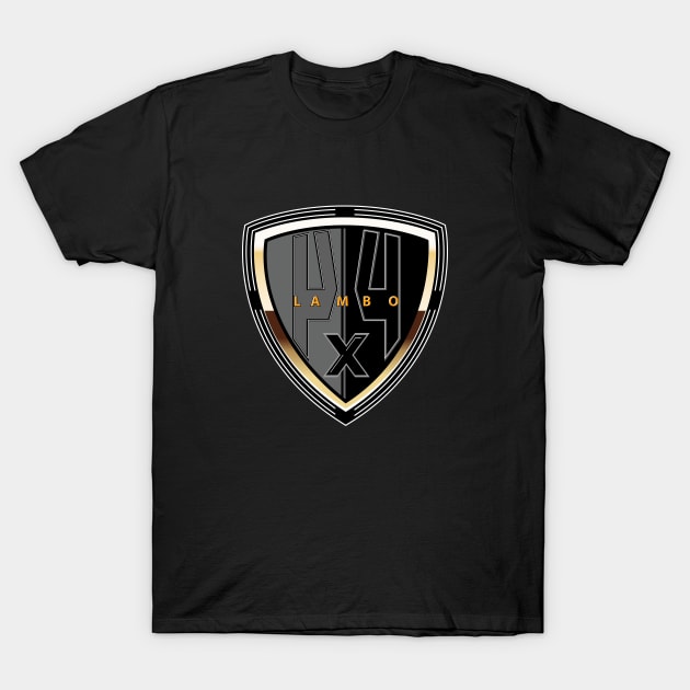 Lambo 4x4 Shield T-Shirt by Spikeani